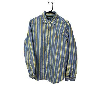 Ralph Lauren Men's Blue & Yellow Button Up Perfect For Easter